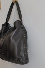 Michael Kors Silver Leather Studded Purse