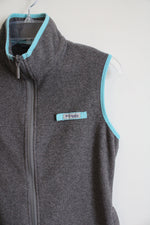 Columbia Gray Fleece & Blue Lined Vest | S
