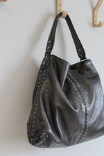 Michael Kors Silver Leather Studded Purse