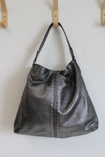 Michael Kors Silver Leather Studded Purse