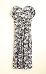 Sami & Jo Black and White Floral Maxi Dress | M Petite