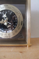 Seiko Quartz World Time Zone Mantel Clock