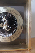 Seiko Quartz World Time Zone Mantel Clock