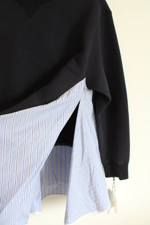 NEW Sacai 6967 Sponge Sweat Navy Pullover | 3 (L)