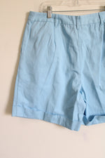 Van Heusen Blue Cotton Shorts | 12