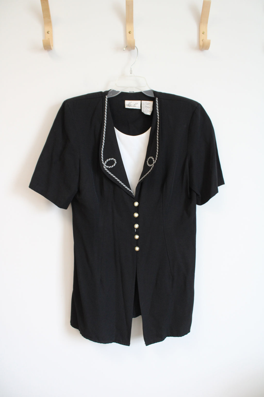 Kathie Lee Vintage Black & White Blazer | 10