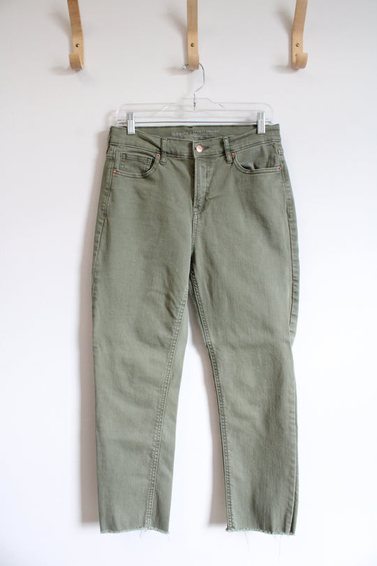 Old Navy Perfect Straight Green Jeans | 8