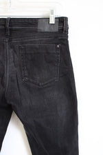 Zara Basics 1975 Black Wash Silver Stripe Ankle Jeans | 6