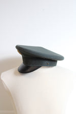Army Dress Green Wool Vintage Cap | Size 7