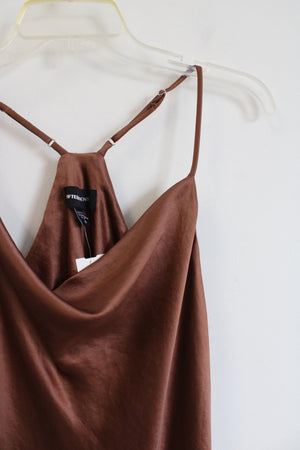 NEW Fifteen Twenty Cocoa Brown Satin Midi Slip Dress | M Jubilee Thrift NEW Fifteen Twenty Cocoa Brown Satin Midi Slip Dress | M Jubilee Thrift