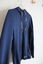 Under Armour Navy Full Zip Hooded Jacket | S