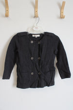 NEW LOFT Gray Double Breasted Button Down Sweater | XS Petite