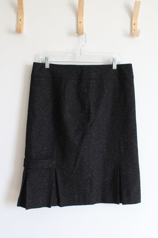 Talbots Black Multi-Colored Speckled Skirt | 12