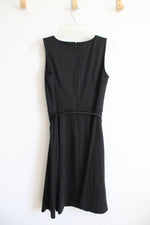 212 Collection Black Belted A-Line Dress | XS