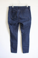LOFT Modern Skinny Dark Wash Jeans | 8