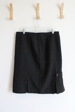 Talbots Black Multi-Colored Speckled Skirt | 12