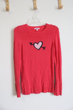 Lilly Pulitzer Pink Heart Knit Sweater | S