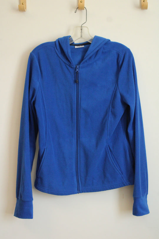Danskin Now Blue Hooded Fleece Jacket | M