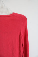 Lilly Pulitzer Pink Heart Knit Sweater | S