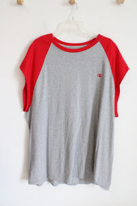 Champion Red & Gray Sleeveless Shirt | XXL