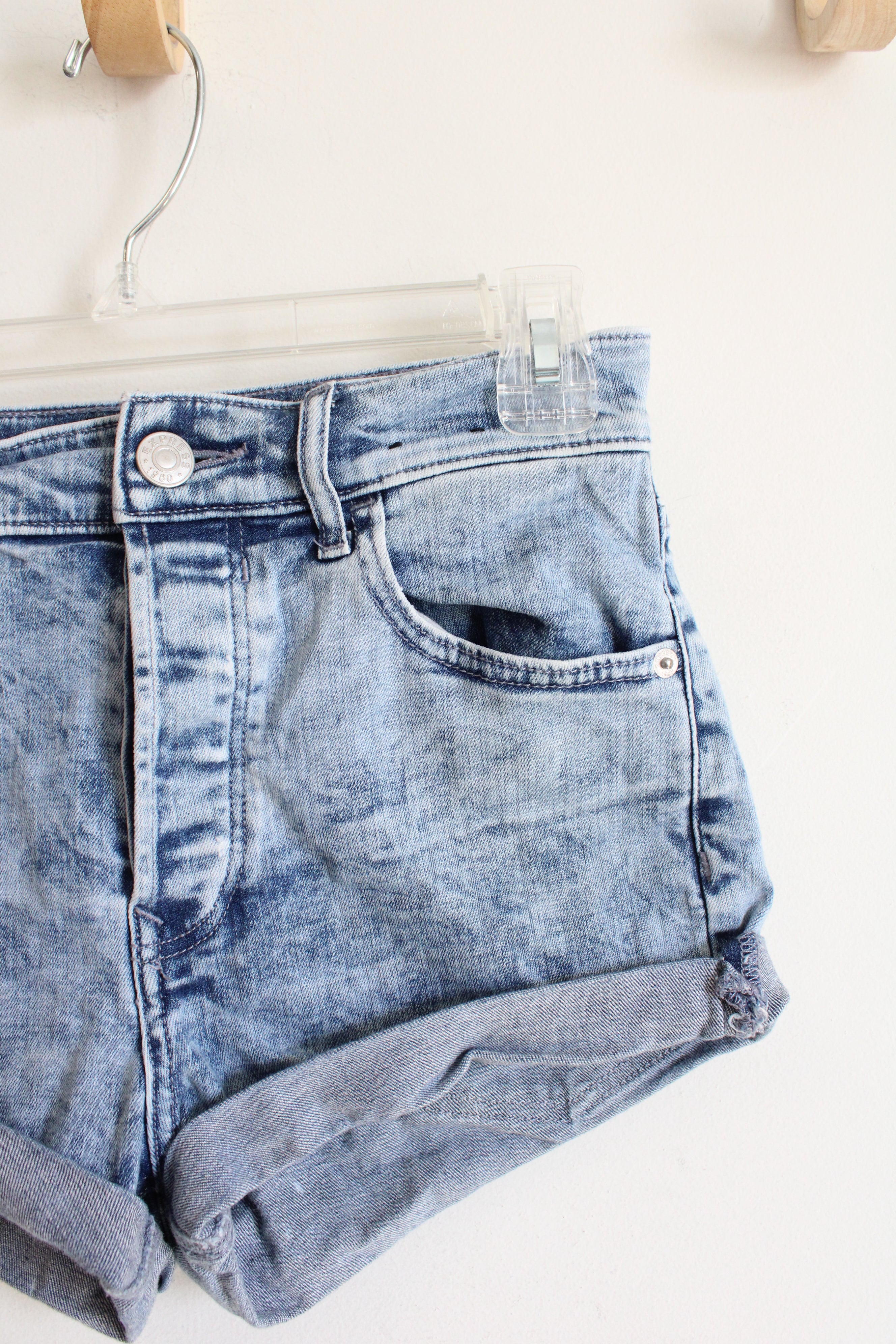 Express Midi High Rise Jean Shorts | 00