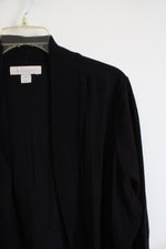 Laura Ashley Black Open Cardigan | 2X