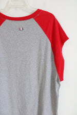 Champion Red & Gray Sleeveless Shirt | XXL