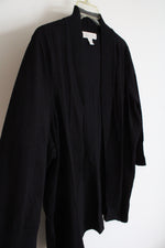 Laura Ashley Black Open Cardigan | 2X