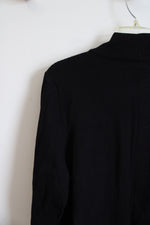 Laura Ashley Black Open Cardigan | 2X
