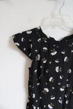 NEW LOFT Black Floral Jumpsuit | 0 Petite