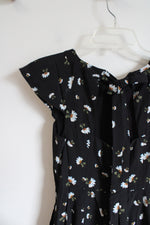 NEW LOFT Black Floral Jumpsuit | 0 Petite