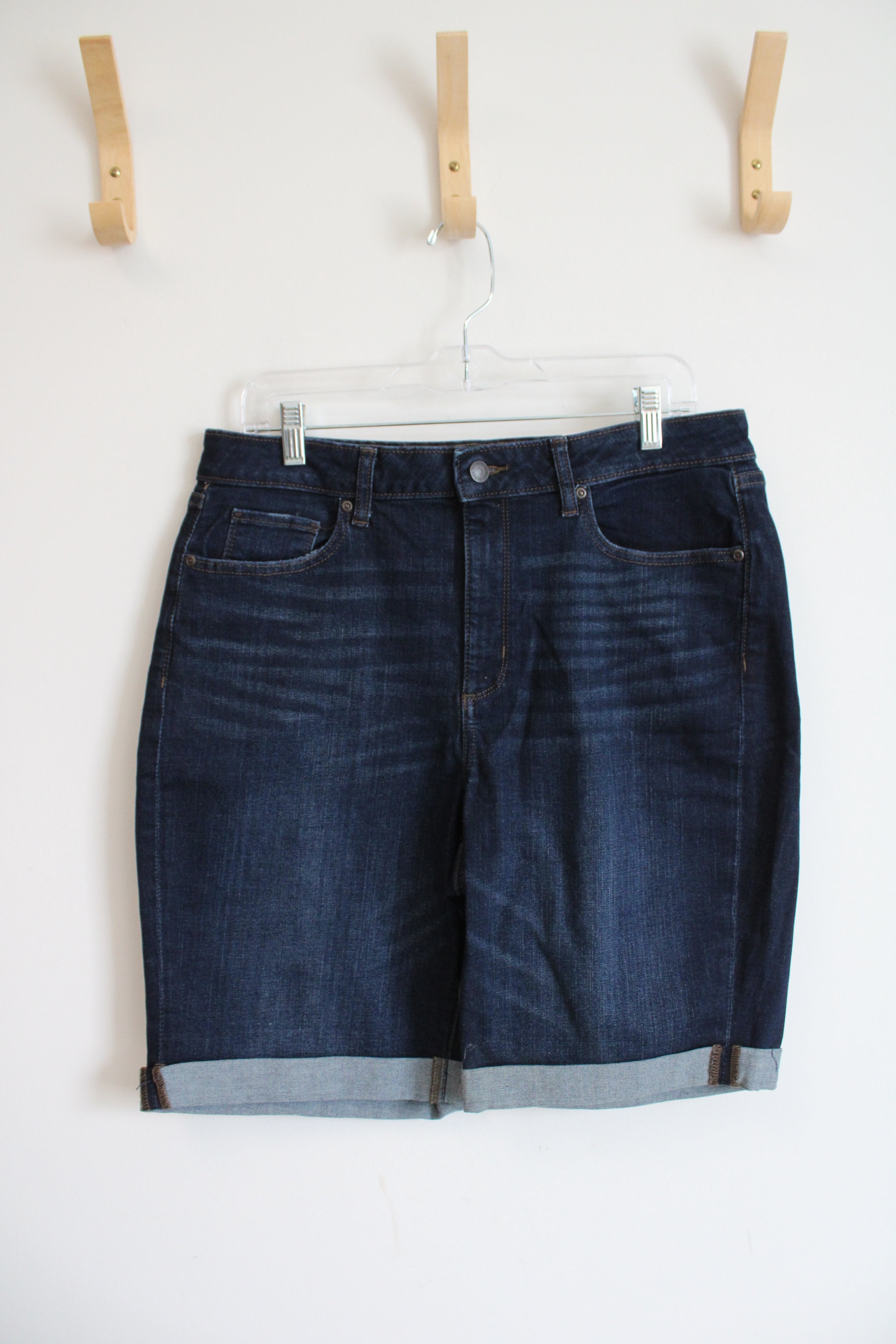 NEW Sonoma Dark Wash Cuffed Jean Bermuda Shorts | 14