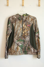 Under Armour Realtree Xtra Storm Camo Half Zip Hooded Jacket | M
