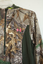 Under Armour Realtree Xtra Storm Camo Half Zip Hooded Jacket | M