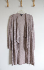 Torrid Mauve Crocheted Cardigan | 1 (XL)