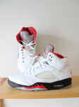 Nike Air Jordan Retro White Fire Red Sneakers | Size 10