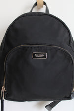 Kate Spade Black Nylon Backpack Purse