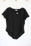NEW Maurices 24/7 Black Bodysuit Tuck-In Tee | 2X