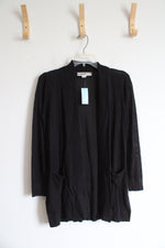 NEW LOFT Black Lightweight Cardigan | XXS Petite