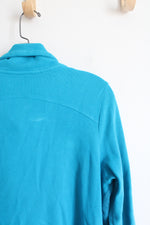 Avenue Blue Waffle Knit Full Zip Jacket | 14/16