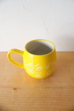 Temptations By Tara Floral Lace Yellow 14oz Mug