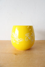 Temptations By Tara Floral Lace Yellow 14oz Mug