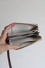 Michael Kors White Monogram Wristlet Wallet