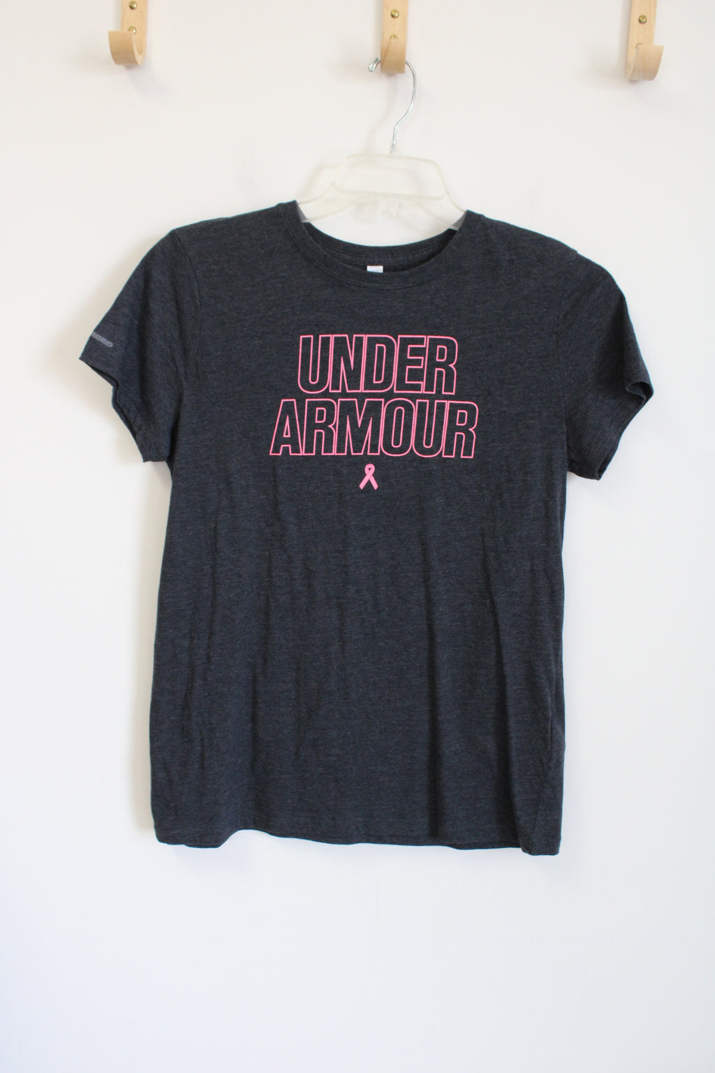 Under Armour Gray Pink Breast Cancer Awareness Tee | L