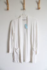 NEW LOFT Cream Lightweight Cardigan | XXS Petite