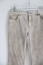 Chico's Platinum Tan Denim Jeans | 0 (S/4)