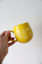 Temptations By Tara Floral Lace Yellow 14oz Mug