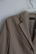 NEW Theory Tan Blazer Lined | L