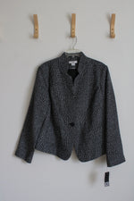 NEW Liz Claiborne Black & White Tweed Jacket | 1X