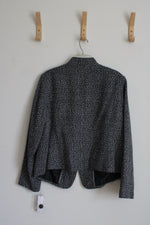 NEW Liz Claiborne Black & White Tweed Jacket | 1X